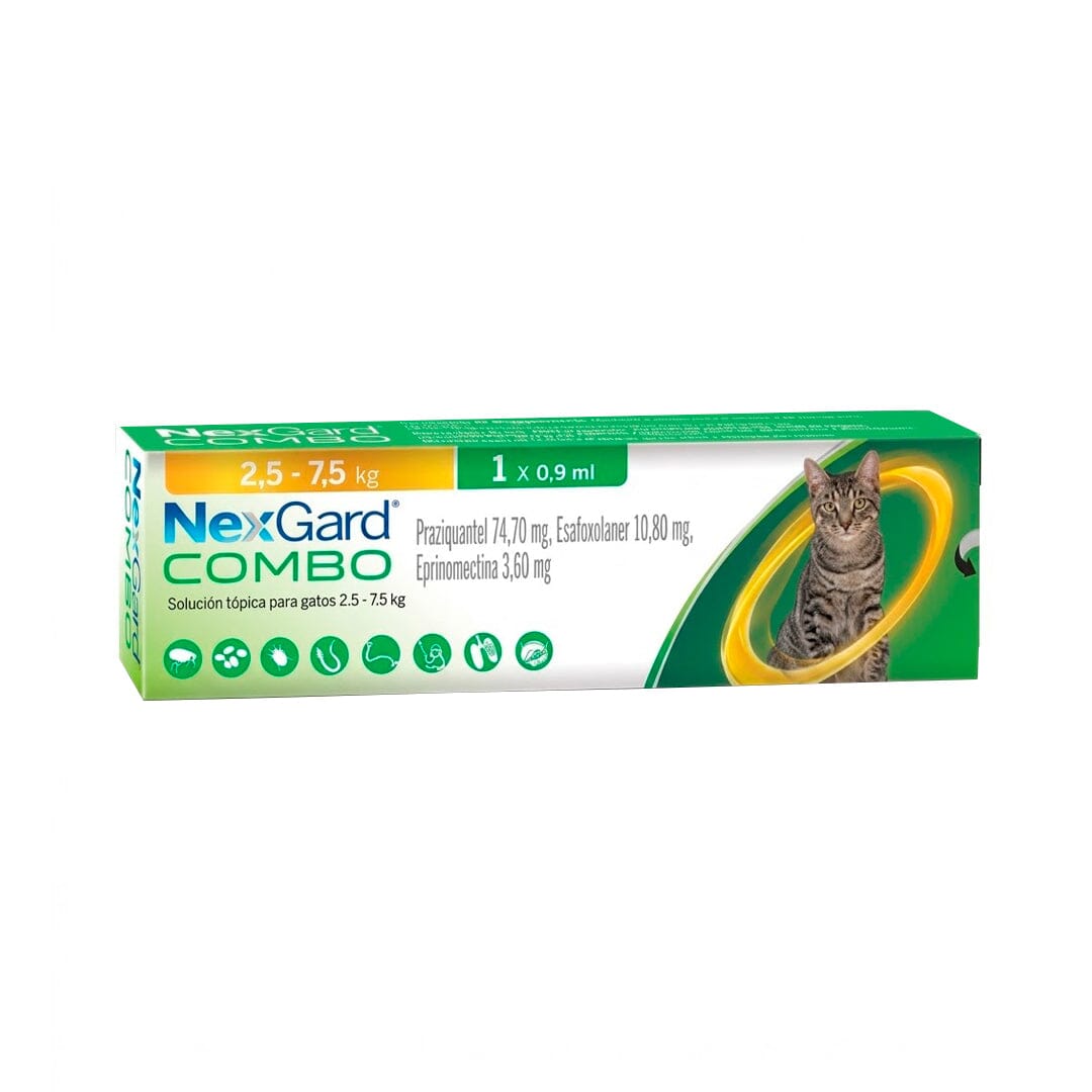 Nexgard Combo Gatos 2,5 a 7,5 kg Nexgard